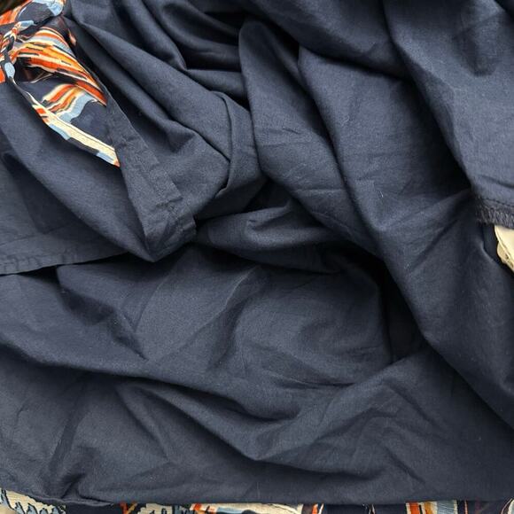 Old Navy Maxi Dress XL Aztec Southwestern Blue Boho - Picture 6 of 14